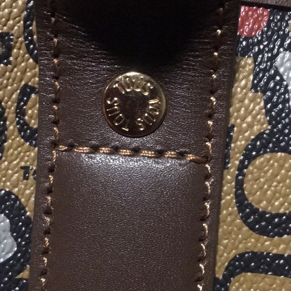 Tous medium size brown tan gray yellow hand bag - Picture 7 of 16